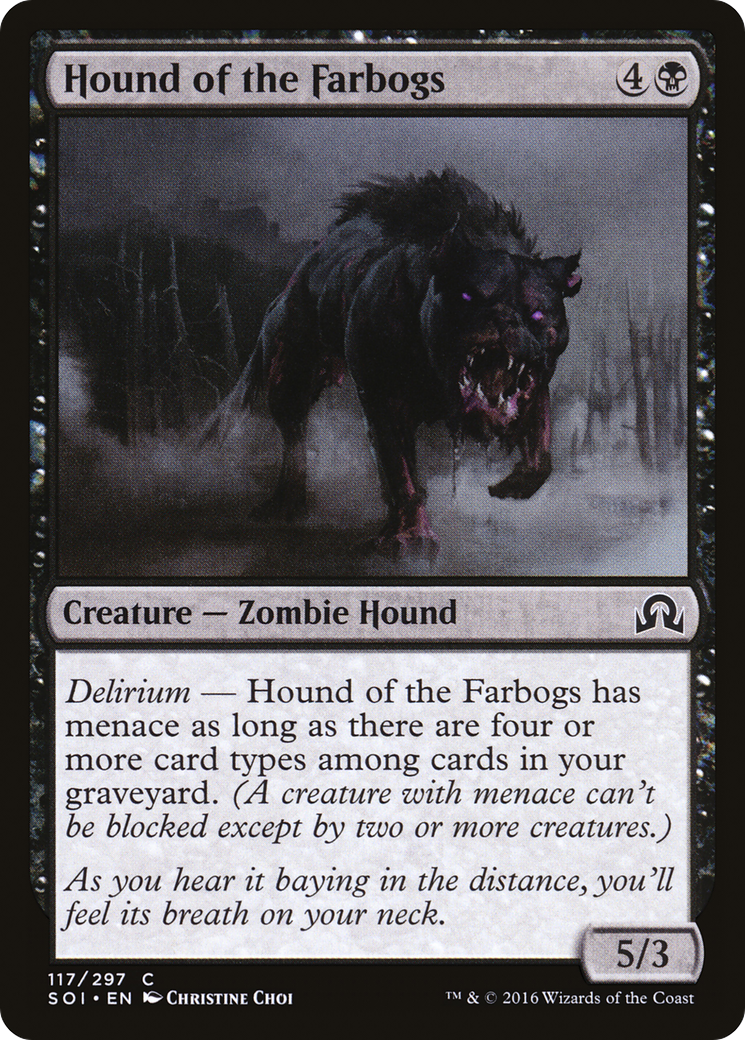 Image of Hound of the Farbogs (SOI-117) - Shadows over Innistrad