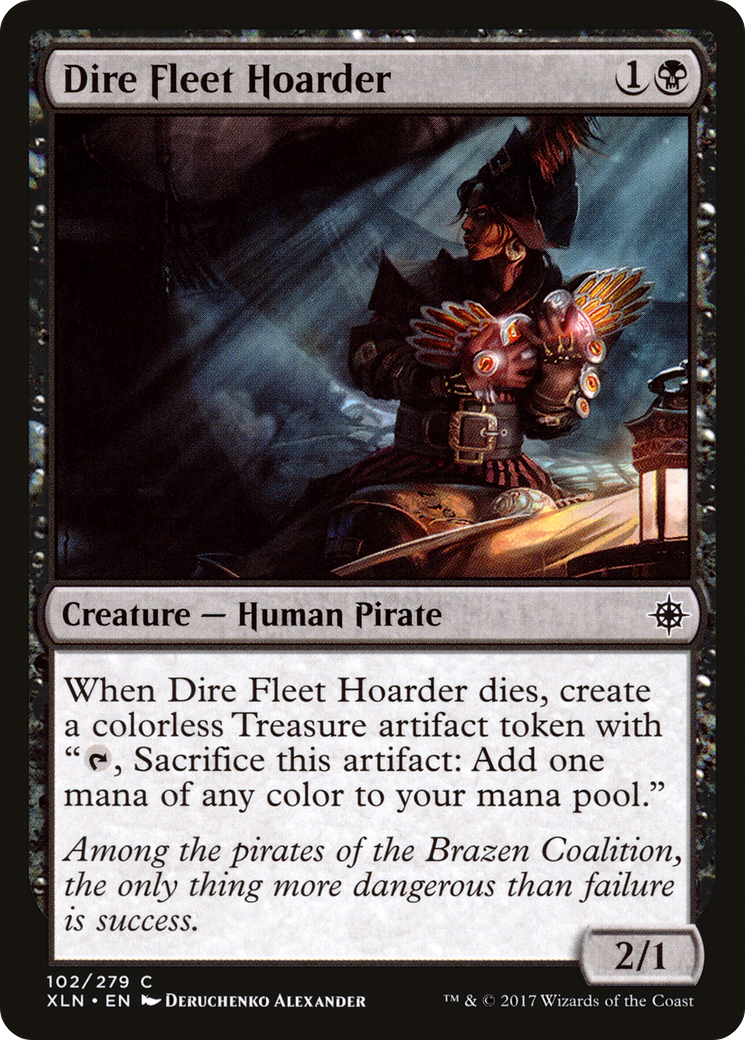 Image of Dire Fleet Hoarder (XLN-102) - Ixalan Foil