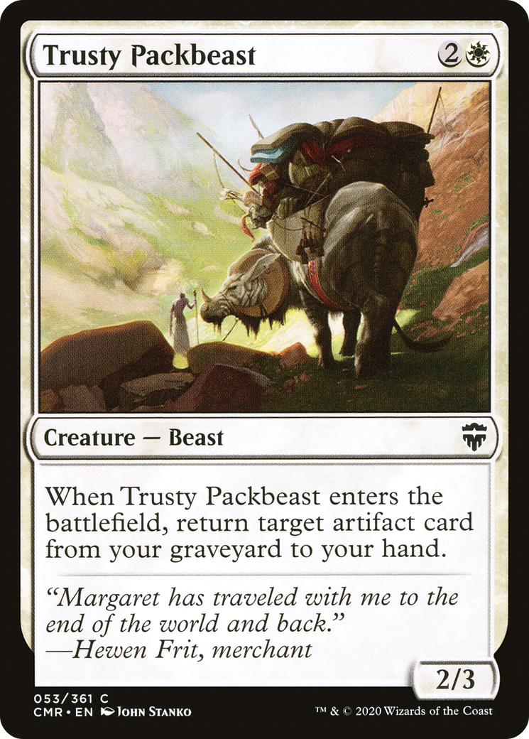 Image of Trusty Packbeast (CMR-053) - Commander Legends Foil