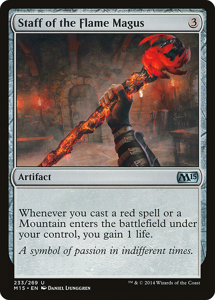 Image of Staff of the Flame Magus (M15-233) - Magic 2015