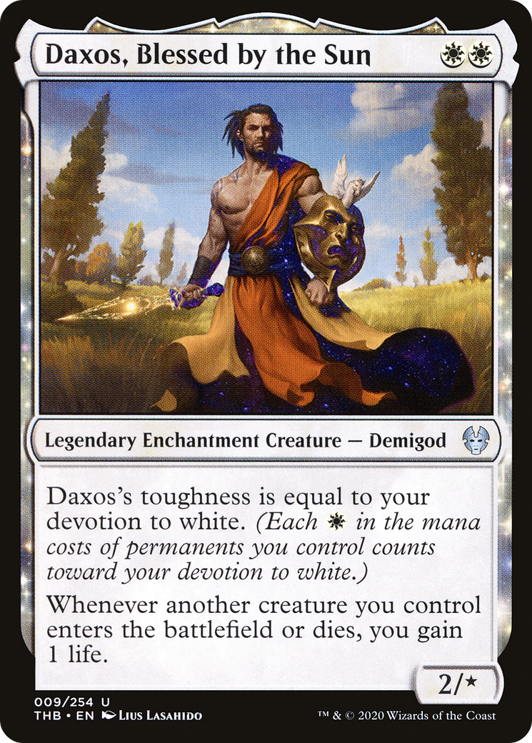 Image of Daxos, Blessed by the Sun (THB-009) - Theros Beyond Death: (enchantment)