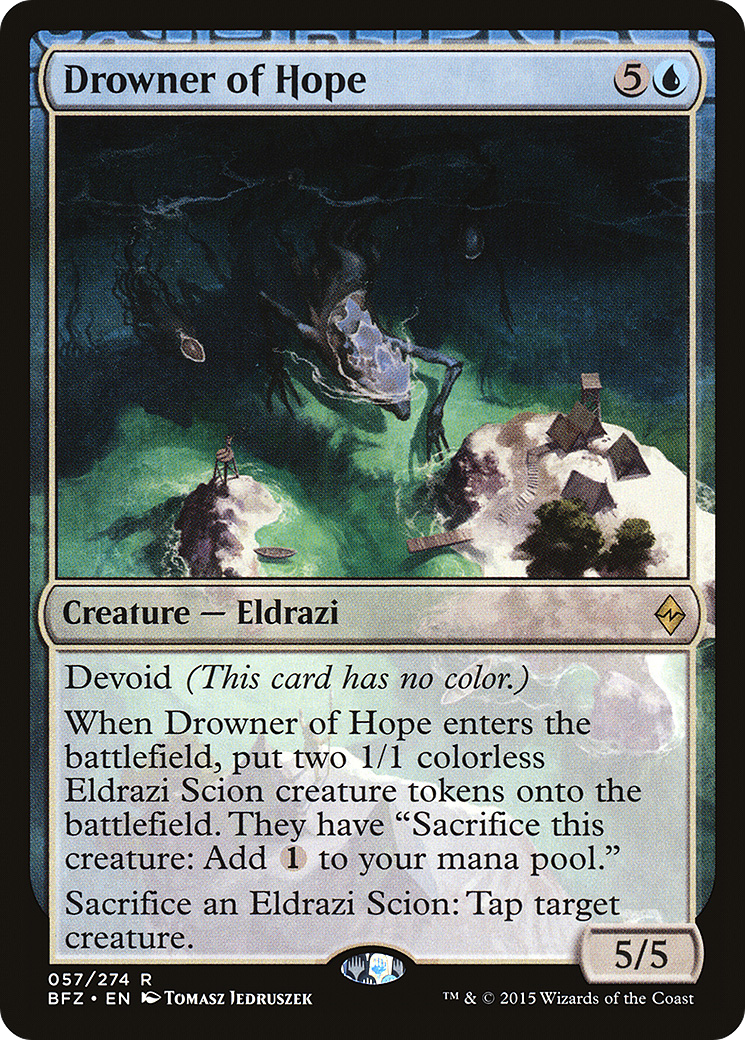 Image of Drowner of Hope (BFZ-057) - Battle for Zendikar: (devoid) Foil