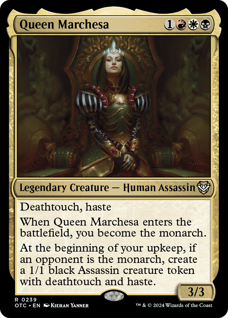 Image of Queen Marchesa (OTC-239) - Outlaws of Thunder Junction Commander