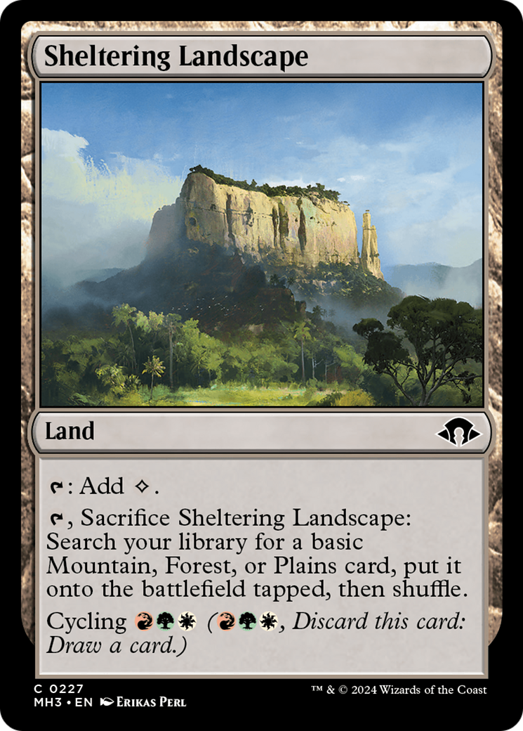 Image of Sheltering Landscape (MH3-227) - Modern Horizons 3 Foil