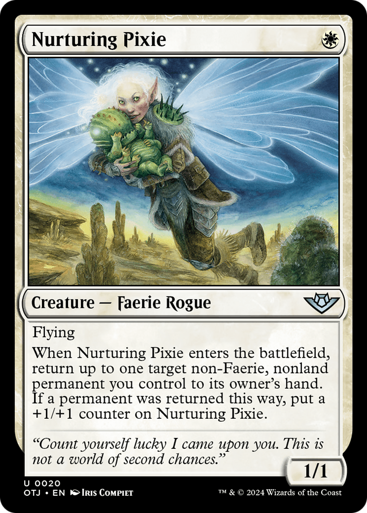 Image of Nurturing Pixie (OTJ-020) - Outlaws of Thunder Junction Foil
