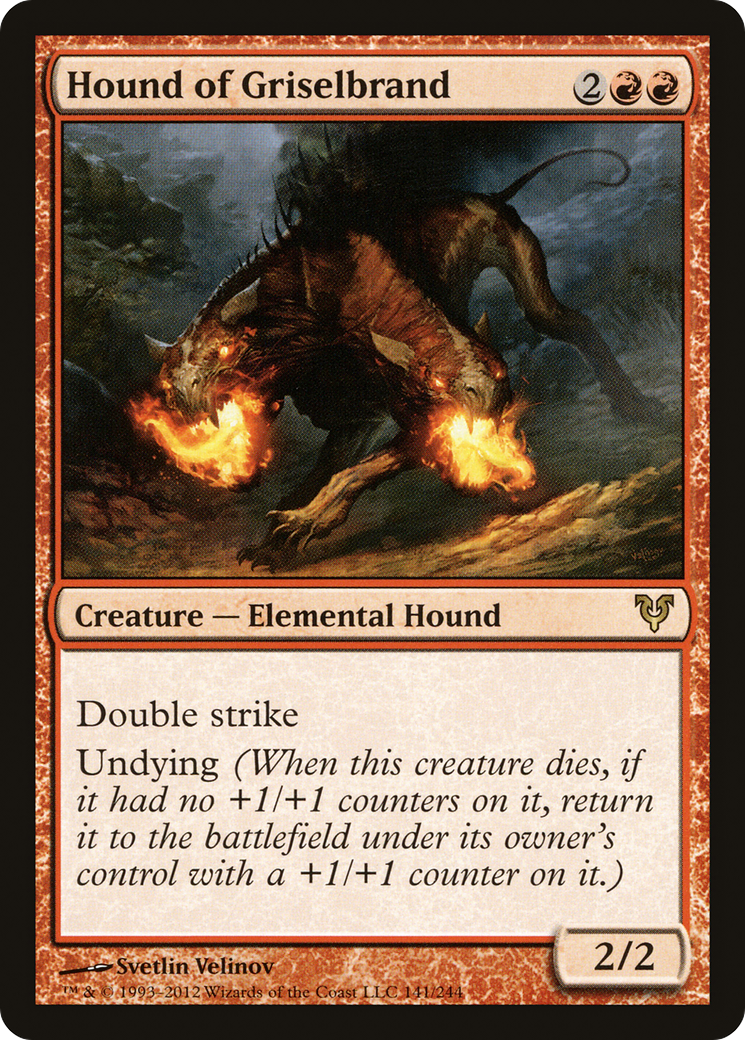 Image of Hound of Griselbrand (AVR-141) - Avacyn Restored Foil