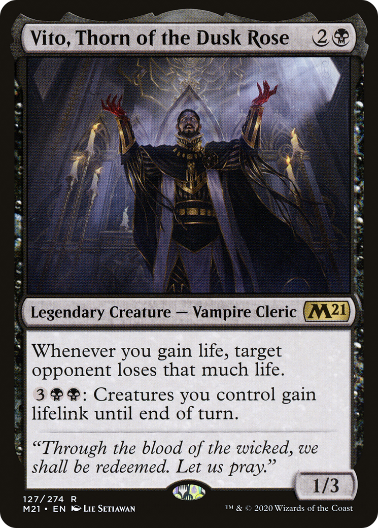 Image of Vito, Thorn of the Dusk Rose (M21-127) - Core Set 2021