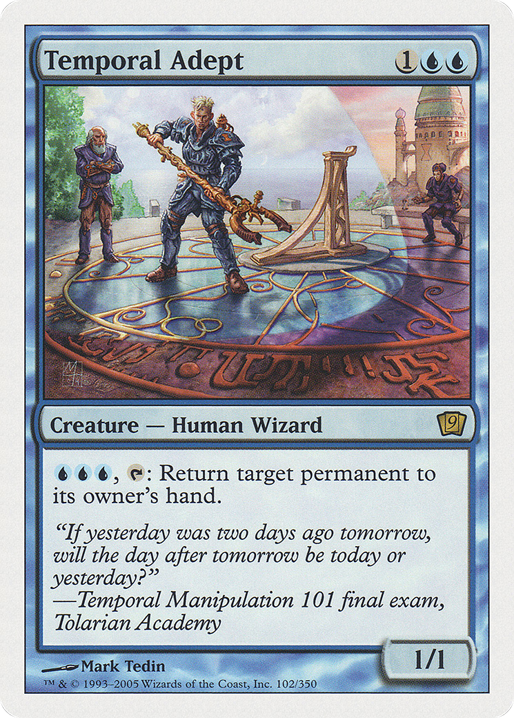 Image of Temporal Adept (9ED-102) - 9th Edition Foil