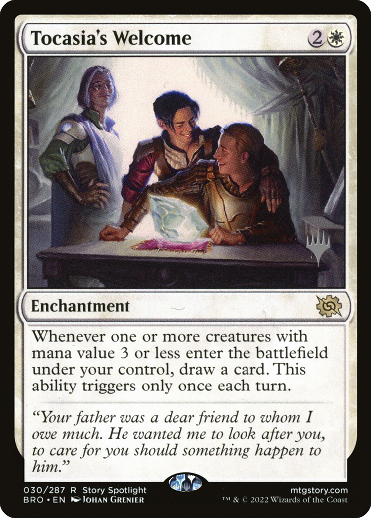 Image of Tocasia's Welcome (PPBRO-030) - The Brothers' War Promos