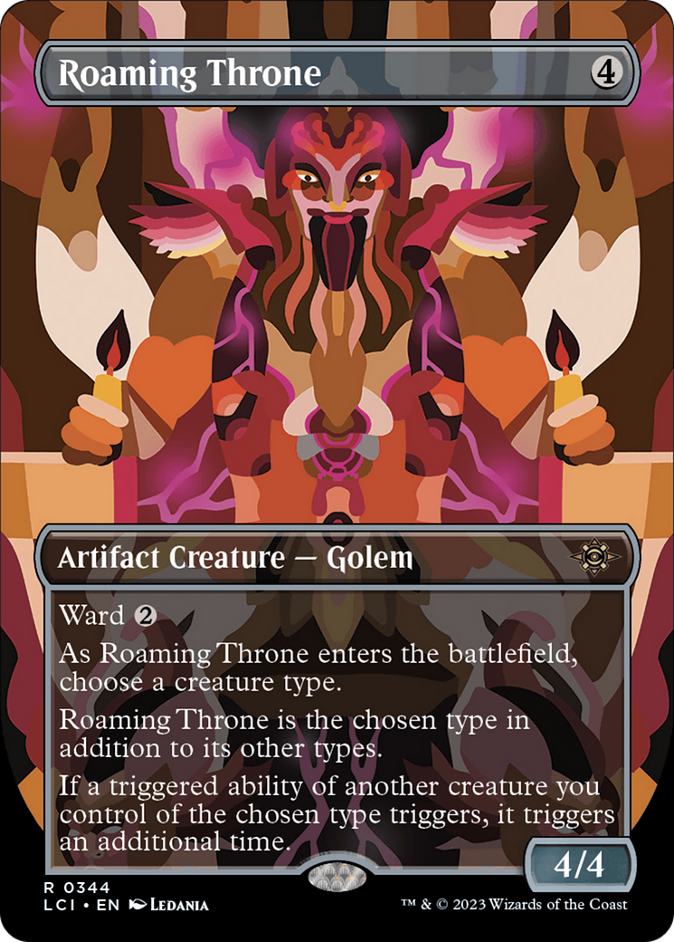 Image of Roaming Throne (Borderless) (LCI-344) - The Lost Caverns of Ixalan (Borderless)