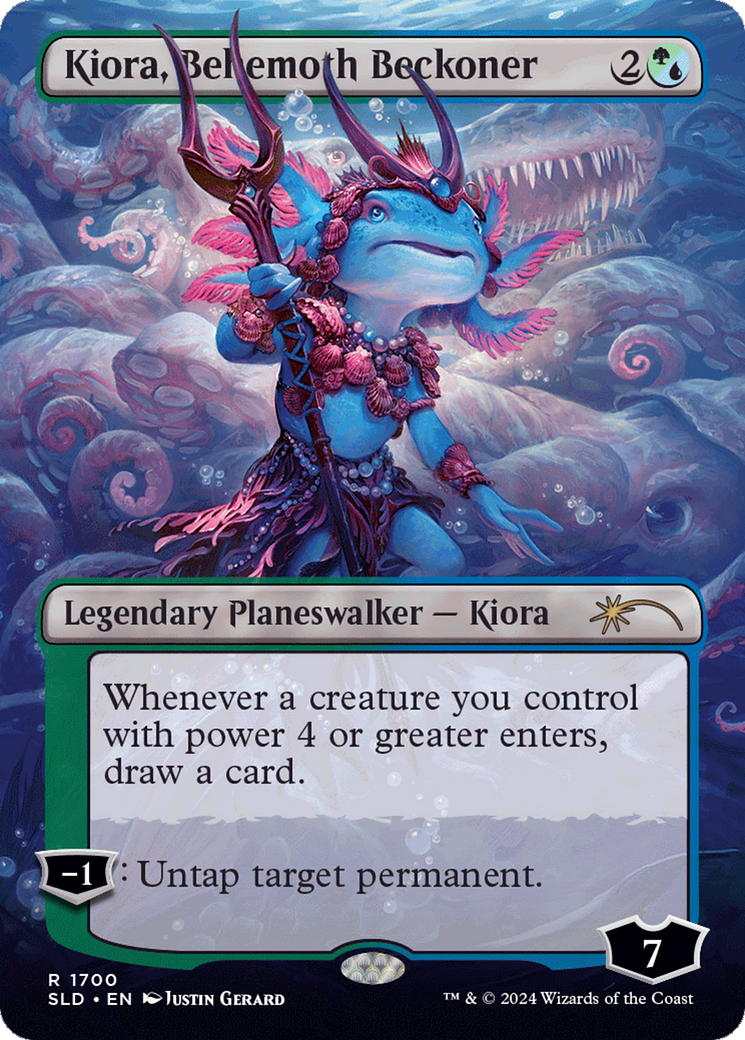 Image of Kiora, Behemoth Beckoner (SLD-1700) - Secret Lair Drop (Borderless)