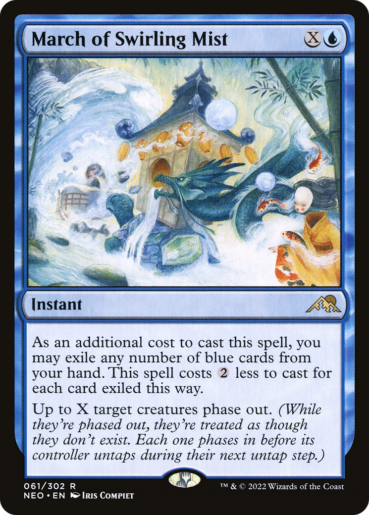 Image of March of Swirling Mist (NEO-061) - Kamigawa: Neon Dynasty Foil