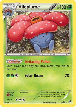 Image of Vileplume 003/98  XY  Ancient Origins - Rare