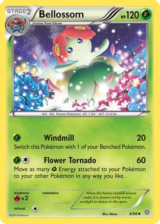 Image of Bellossom 004/98  XY  Ancient Origins - Uncommon