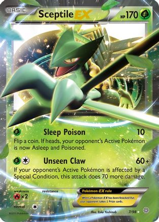 Image of Sceptile EX 007/98  - Holofoil XY  Ancient Origins - Ultra Rare