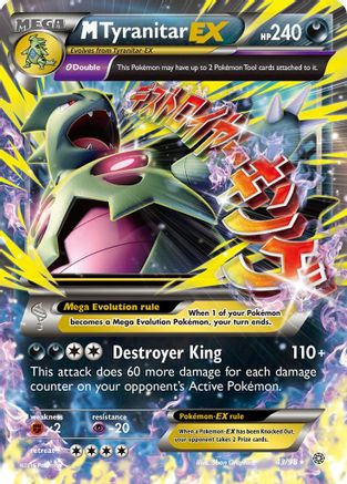 Image of M Tyranitar EX 043/98  - Holofoil XY  Ancient Origins - Ultra Rare