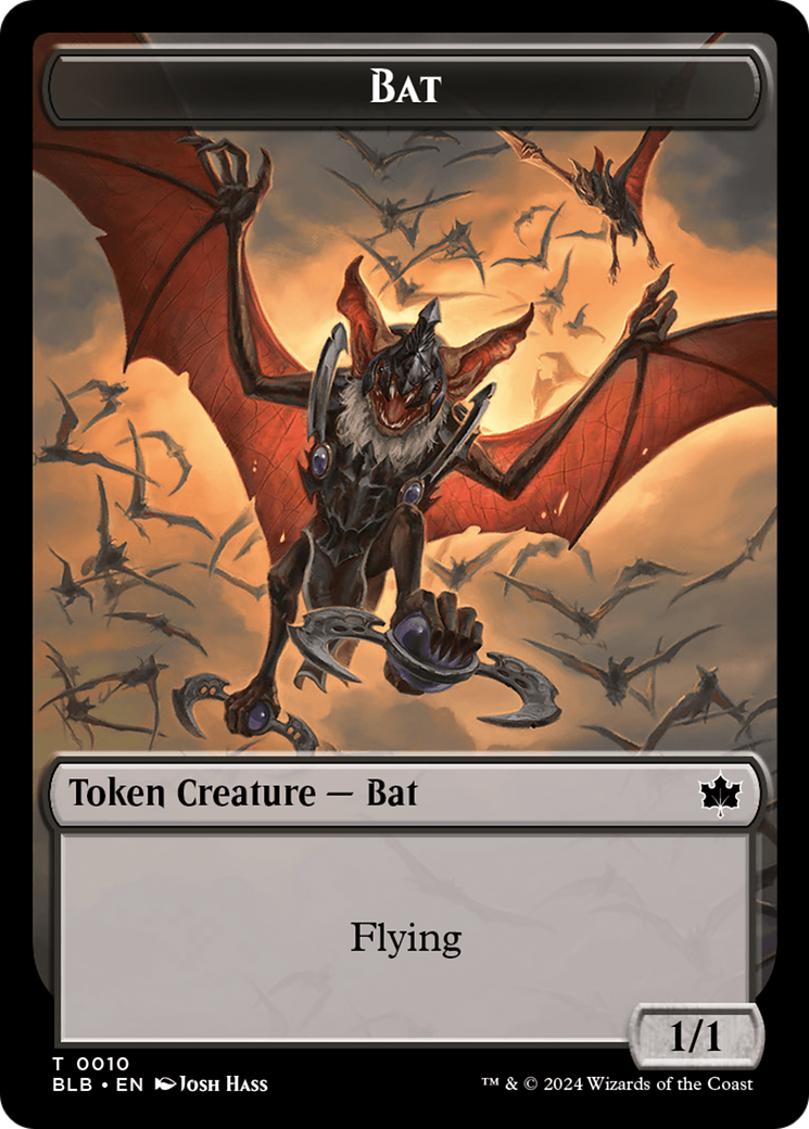 Image of Bat Token (BLB-010) - Bloomburrow Tokens