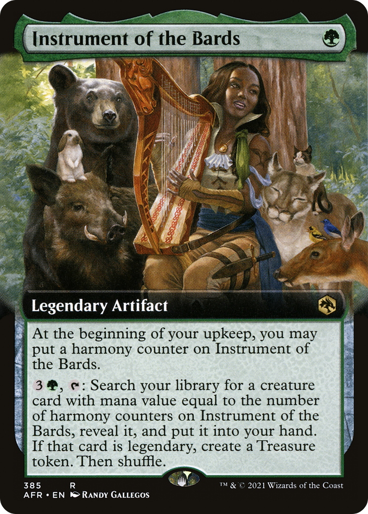 Image of Instrument of the Bards (Extended Art) (AFR-385) - Adventures in the Forgotten Realms: (Extended Art) Foil