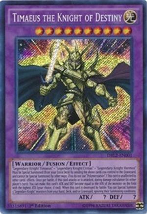 Image of Timaeus the Knight of Destiny (DRL2-EN001) - Dragons of Legend 2 1st Edition