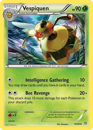 Image of Vespiquen (10) 010/98  XY  Ancient Origins - Uncommon