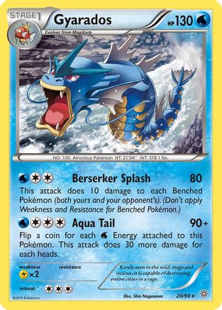 Image of Gyarados (20) 020/98  XY  Ancient Origins - Rare