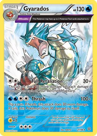 Image of Gyarados (21) 021/98  - Reverse Holofoil XY  Ancient Origins - Holo Rare