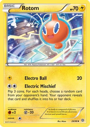Image of Rotom 029/98  - Reverse Holofoil XY  Ancient Origins - Uncommon