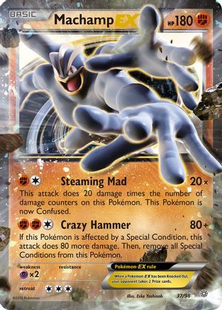 Image of Machamp EX 037/98  - Holofoil XY  Ancient Origins - Ultra Rare