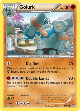 Image of Golurk (41) 041/98  - Reverse Holofoil XY  Ancient Origins - Common