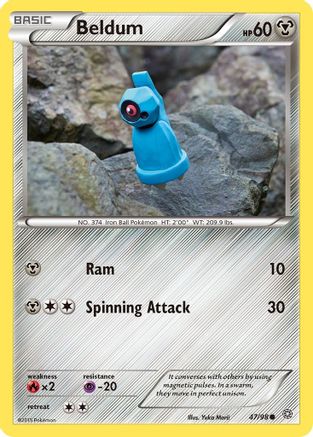 Image of Beldum 047/98  - Reverse Holofoil XY  Ancient Origins - Common