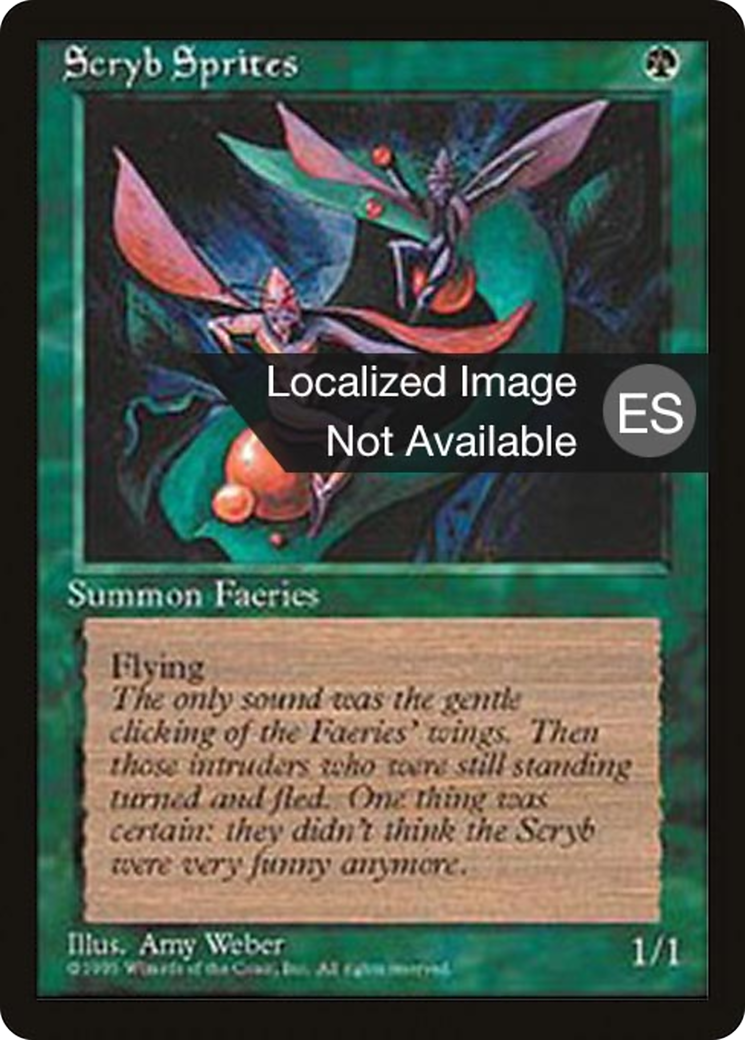 Image of Scryb Sprites (4BB-) - Fourth Edition Foreign Black Border