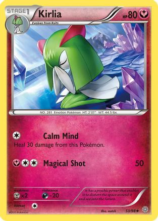 Image of Kirlia 053/98  - Reverse Holofoil XY  Ancient Origins - Uncommon