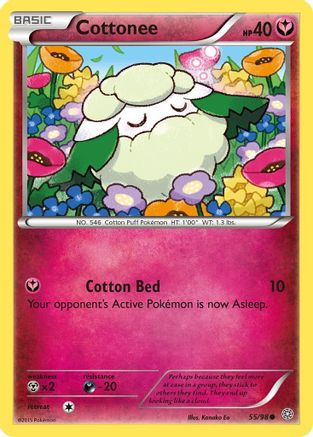 Image of Cottonee 055/98  - Reverse Holofoil XY  Ancient Origins - Common