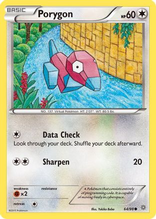 Image of Porygon 064/98  XY  Ancient Origins - Common