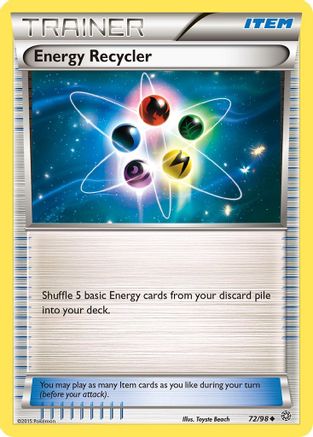 Image of Energy Recycler 072/98  - Reverse Holofoil XY  Ancient Origins - Uncommon