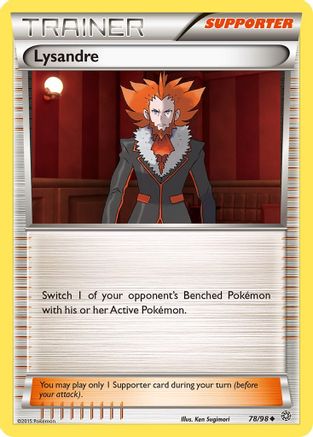 Image of Lysandre 078/98  - Reverse Holofoil XY  Ancient Origins - Uncommon
