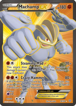 Image of Machamp EX (90 Full Art) 090/98  - Holofoil XY  Ancient Origins - Ultra Rare