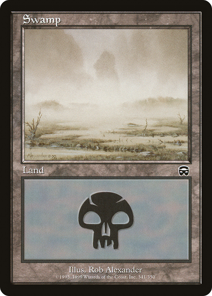 Image of Swamp (341) (MMQ-341) - Mercadian Masques Foil