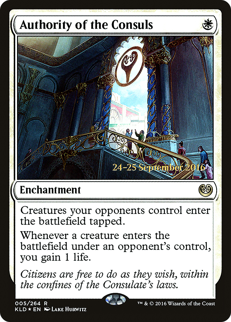 Image of Authority of the Consuls (PRE-005) - Kaladesh Promos Foil