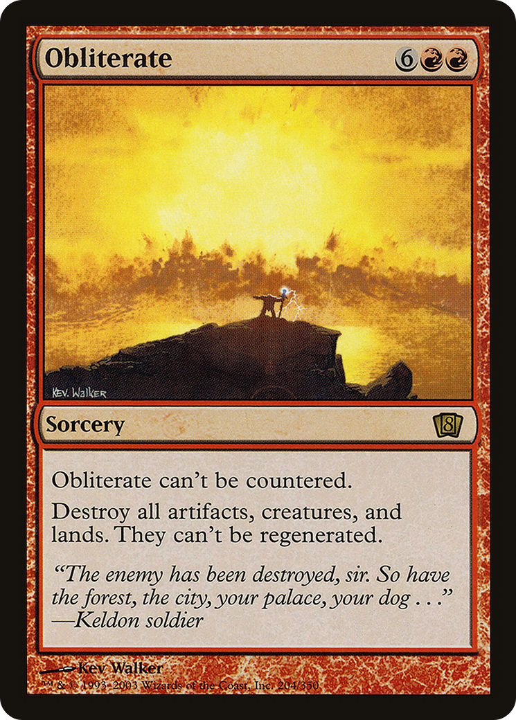Image of Obliterate (8ED-204) - 8th Edition