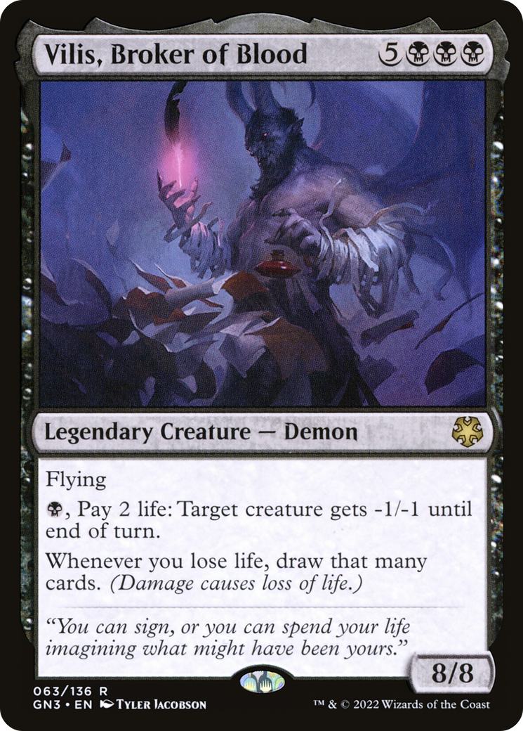 Image of Vilis, Broker of Blood (GN3-063) - Game Night: Free-for-All