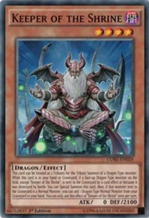 Image of Keeper of the Shrine (CORE-EN024) - Clash of Rebellions 1st Edition