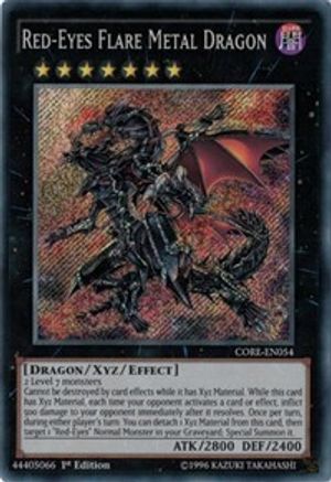 Image of Red-Eyes Flare Metal Dragon (CORE-EN054) - Clash of Rebellions 1st Edition