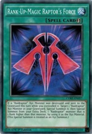 Image of Rank-Up-Magic Raptor's Force (CORE-EN057) - Clash of Rebellions Unlimited