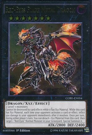 Image of Red-Eyes Flare Metal Dragon (UTR) (CORE-EN054) - Clash of Rebellions 1st Edition