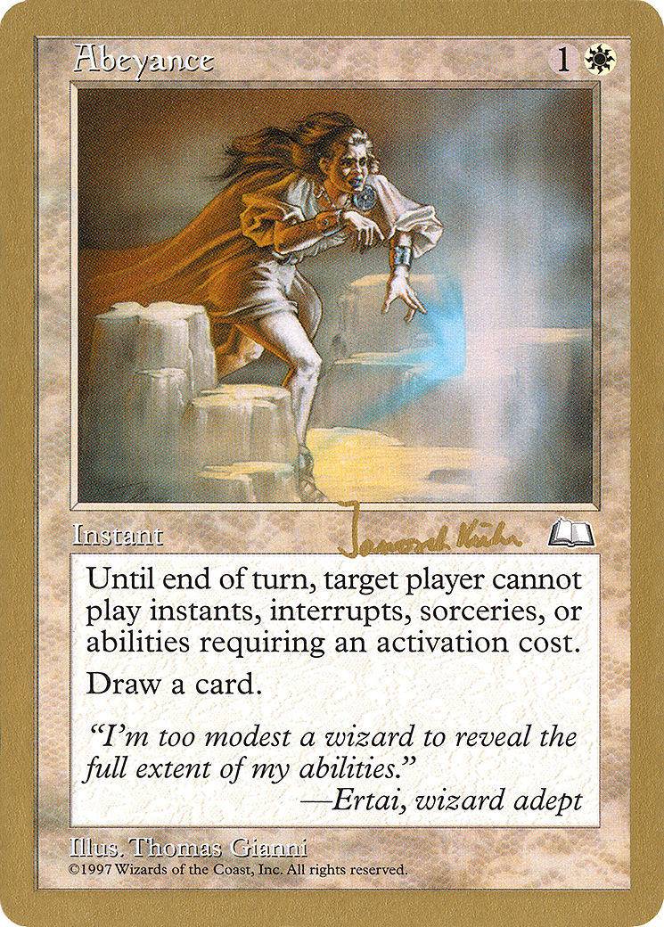 Image of Abeyance - 1997 Janosch Kuhn (WTH) (WCD-) - World Championship Decks 1997