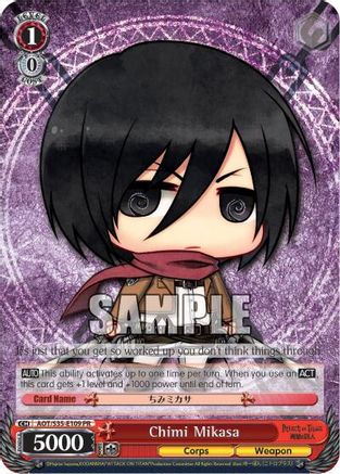 Image of Chimi Mikasa (AOT/S35-E109 PR) - Attack on Titan