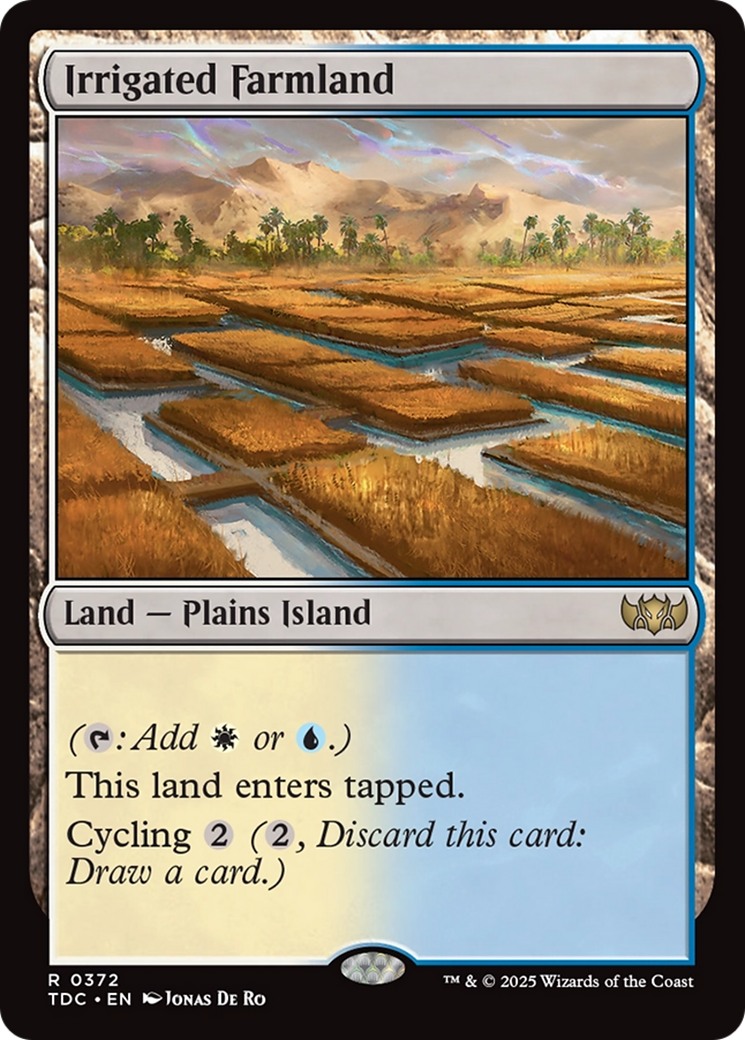 Image of Irrigated Farmland (TDC-372) - Commander: Tarkir: Dragonstorm