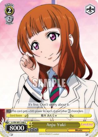 Image of Anju Yuki (LL/EN-W01-046 C) - Love Live! DX