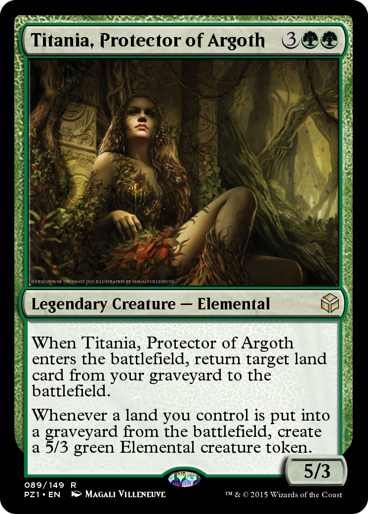 Image of Titania, Protector of Argoth (PZ1-089) - Legendary Cube Prize Pack Foil